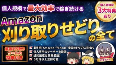 【最強ツールが使える購入特典あり】Amazon刈り取りせどりの全て【Amazonせどりという巨大な市場の攻略法】あすちゃん【ビジネス本研究所】