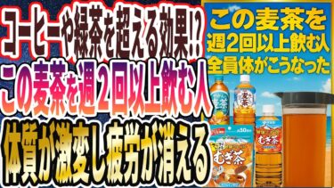【麦茶ヤバイ】「この麦茶を週２回以上飲む人は、全員体がこうなった」を世界一わかりやすく要約してみた【本要約】【本要約チャンネル※毎日19時更新】