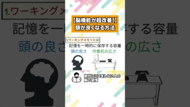 ミスを減らすにはワーキングメモリを鍛えよ！【本要約チャンネル】